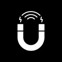 Attracting Customers Glyph Inverted Icon Design vector