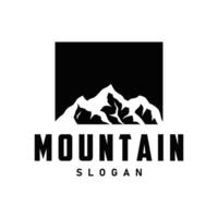 montaña logo, naturaleza paisaje, prima elegante sencillo diseño, ilustración símbolo modelo icono vector