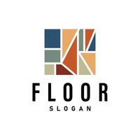 Floor Design Logo, Home Decoration Ceramic Tile Illustration vector