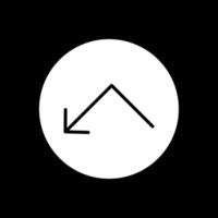 Bounce Glyph Inverted Icon Design vector