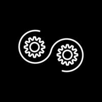 Devops Line Inverted Icon Design vector