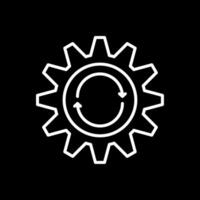 Repeat Line Inverted Icon Design vector