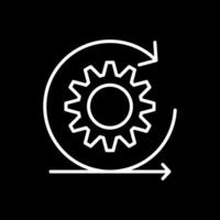 Scrum Line Inverted Icon Design vector