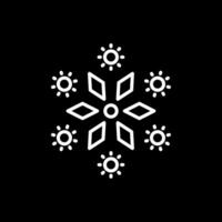 Firework Line Inverted Icon Design vector
