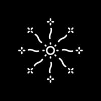 Firework Line Inverted Icon Design vector