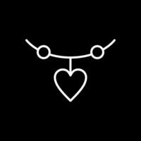 Heart Line Inverted Icon Design vector