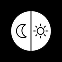 Day And Night free Glyph Inverted Icon Design vector