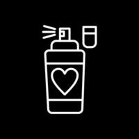 Perfume Line Inverted Icon Design vector