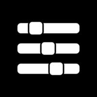 Progress Bar Glyph Inverted Icon Design vector