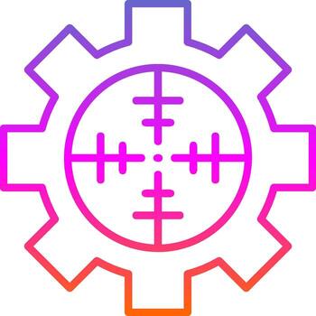 Factory Pollution Line Gradient Icon Design vector