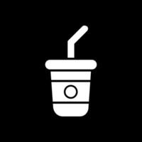 Soft Drink Glyph Inverted Icon Design vector