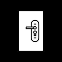 Locksmith Glyph Inverted Icon Design vector