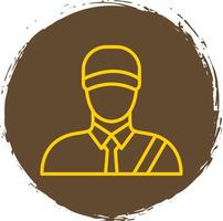 Postman Line Gradient Icon Design vector
