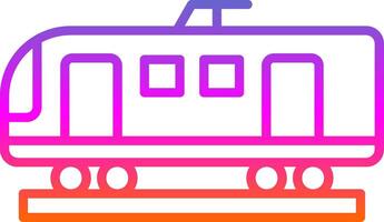 High Speed Train Line Gradient Icon Design vector