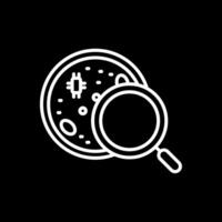 Petri Dish Line Inverted Icon Design vector