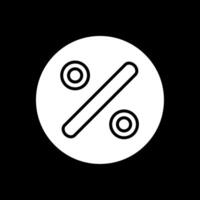 Divide Glyph Inverted Icon Design vector