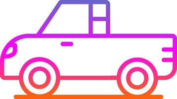 Pickup Line Gradient Icon Design vector