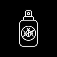 Insect Repellent Line Inverted Icon Design vector