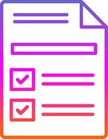 Customs Line Gradient Icon Design vector