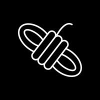 Rope Line Inverted Icon Design vector