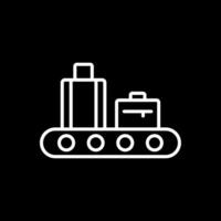 Conveyor Line Inverted Icon Design vector