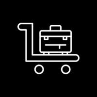 Trolley Line Inverted Icon Design vector