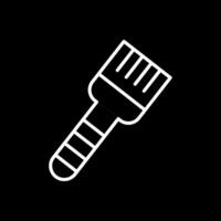 Basting Brush Line Inverted Icon Design vector