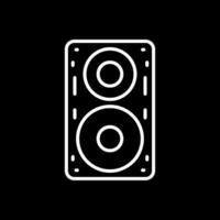 Speaker Line Inverted Icon Design vector