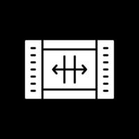 Resize Glyph Inverted Icon Design vector