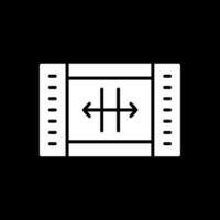 Resize Glyph Inverted Icon Design vector