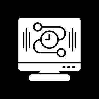 TimeLine Circle Multi Circle Glyph Inverted Icon Design vector