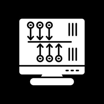 TimeLine Circle Multi Circle Glyph Inverted Icon Design vector