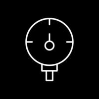 Guage Line Inverted Icon Design vector