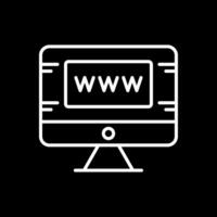 Surfing Line Inverted Icon Design vector