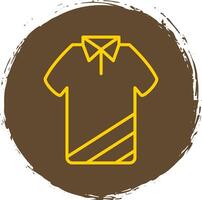 T Shirt Line Gradient Icon Design vector