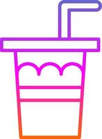 Soda Drink Line Gradient Icon Design vector