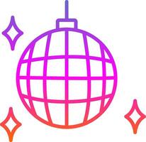 Party Ball Line Gradient Icon Design vector