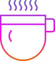 Hot Beverage Line Gradient Icon Design vector