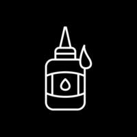 Glue Line Inverted Icon Design vector