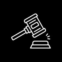 Auction Line Inverted Icon Design vector