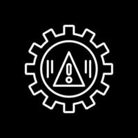Risk Management Line Inverted Icon Design vector