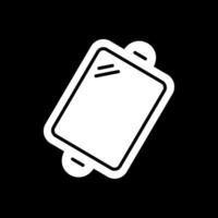 Baking trays Glyph Inverted Icon Design vector