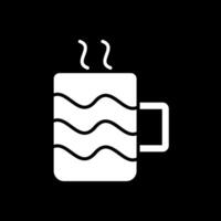 Mug Glyph Inverted Icon Design vector