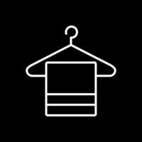 Hanger Line Inverted Icon Design vector