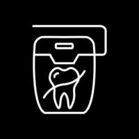 Floss Line Inverted Icon Design vector