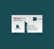 minimal business card design vector