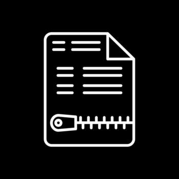 Código Postal archivo línea invertido icono diseño vector