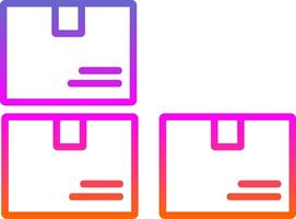 Inventory Line Gradient Icon Design vector