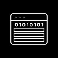 Web Programming Line Inverted Icon Design vector
