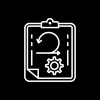 Agile Line Inverted Icon Design vector